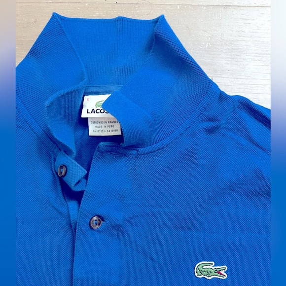 Lacoste Blue Polo T-shirt. Size 5. - Picture 2 of 4